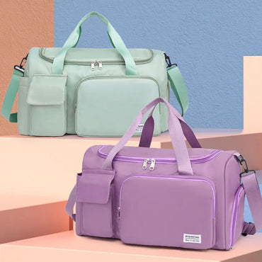 Ultimate Oxford Travel Duffel – Multi-Pocket, Shoe Compartment & Luggage Strap