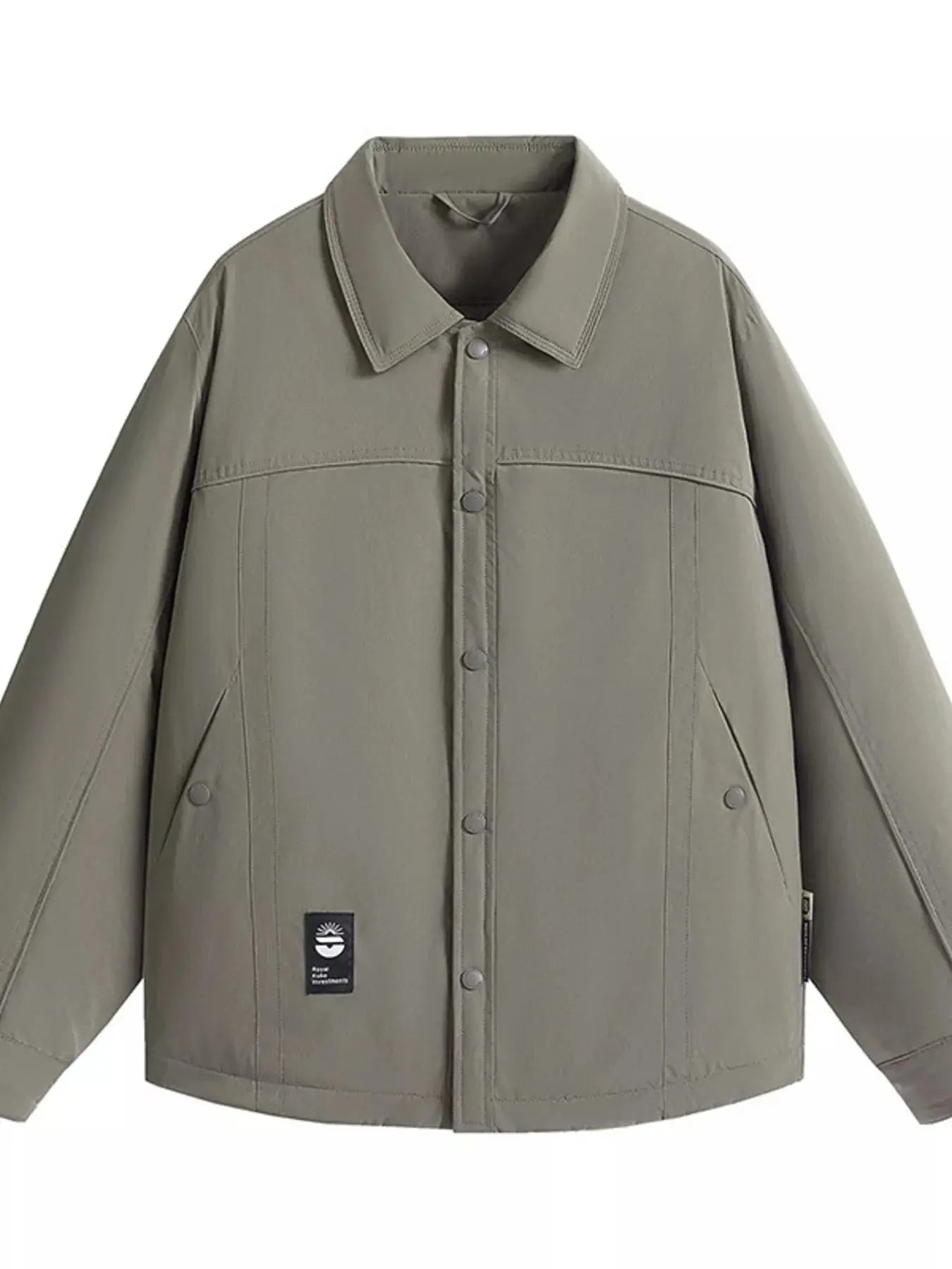 Men's Plus Size Casual Snap-Down Lightweight Jacket Simply Love