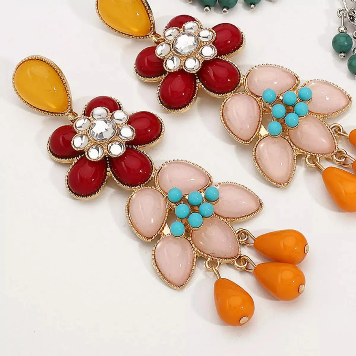 Flower Dangle Earrings Simply Love