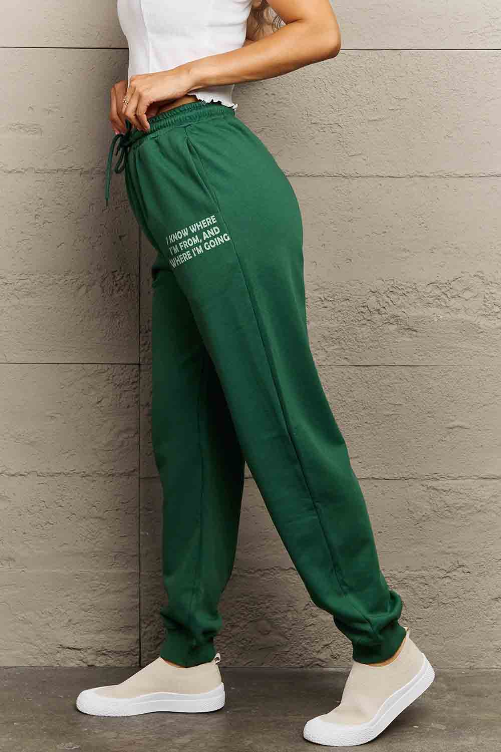 Simply Love Full Size BE YOUR OWN SUN Graphic Sweatpants.