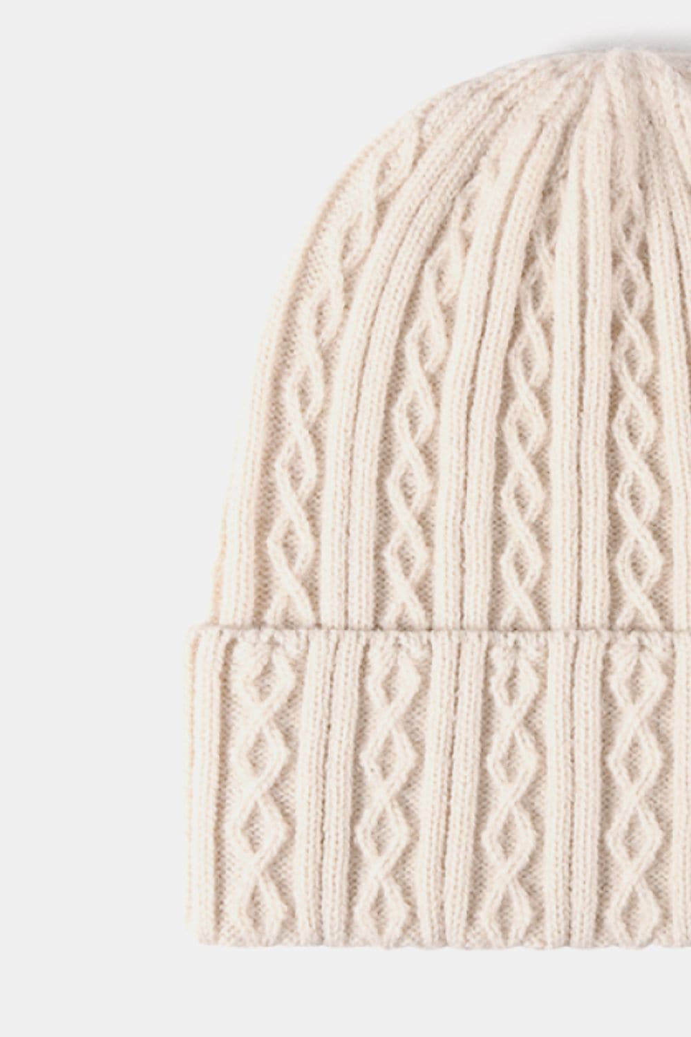 Mixed Knit Cuff Beanie.