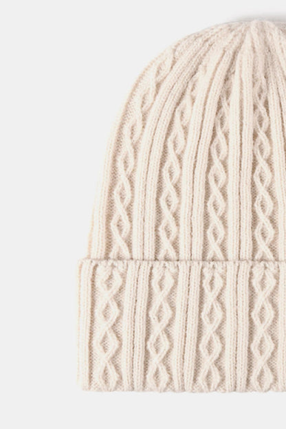 Mixed Knit Cuff Beanie.