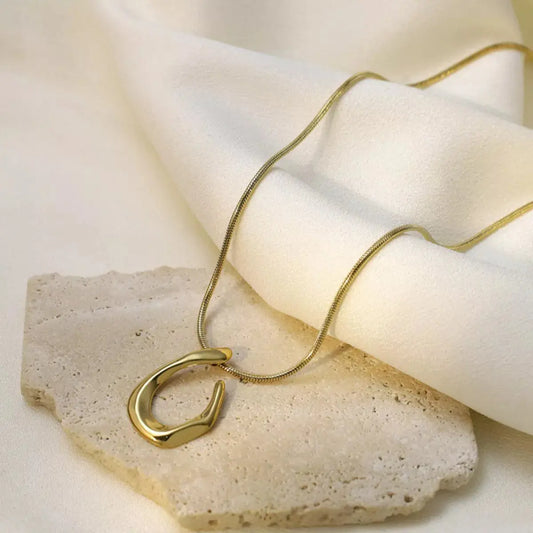 18K Gold-Plated Geometric Necklace Simply Love