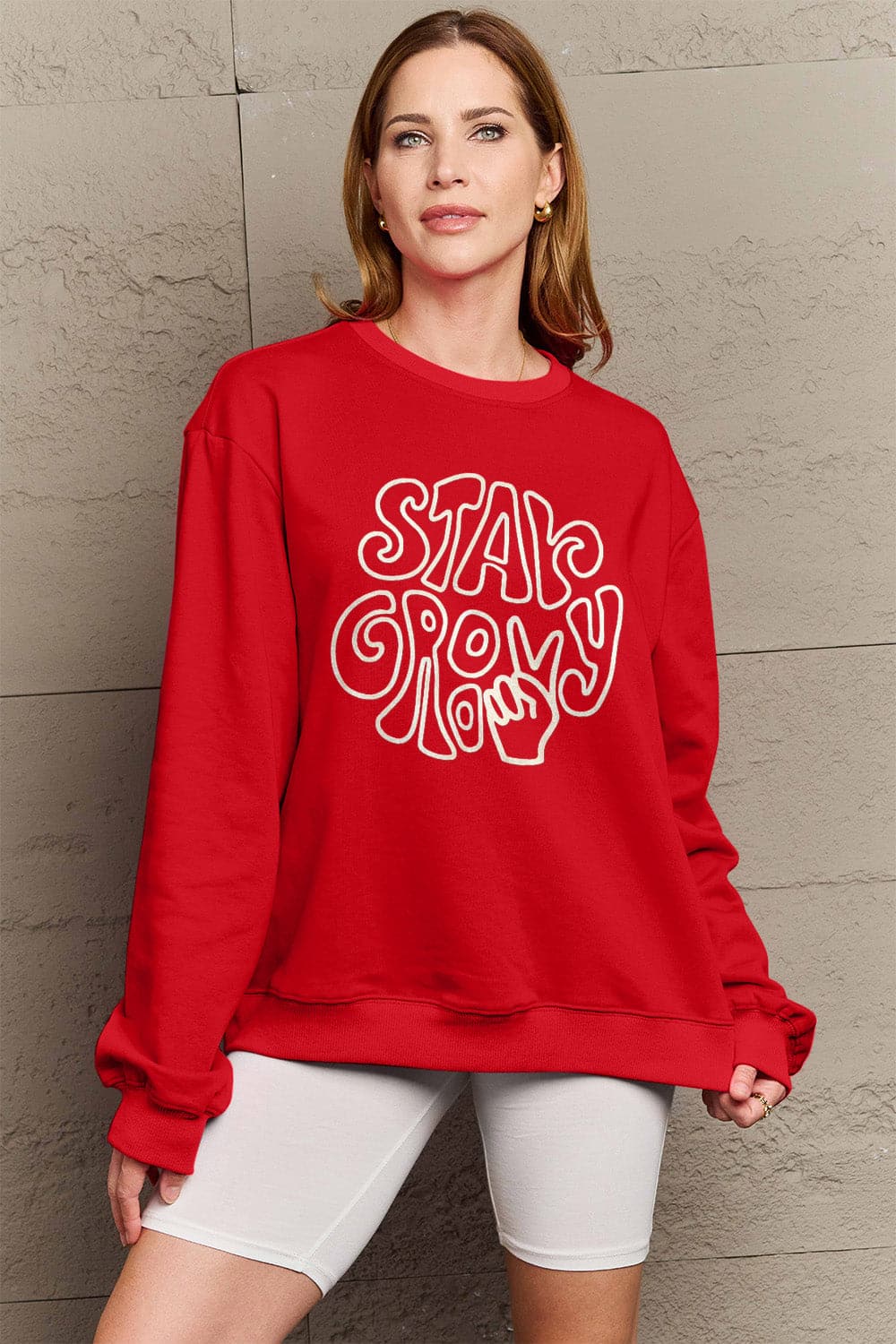 Simply Love Full Size Graphic Sweatshirt.