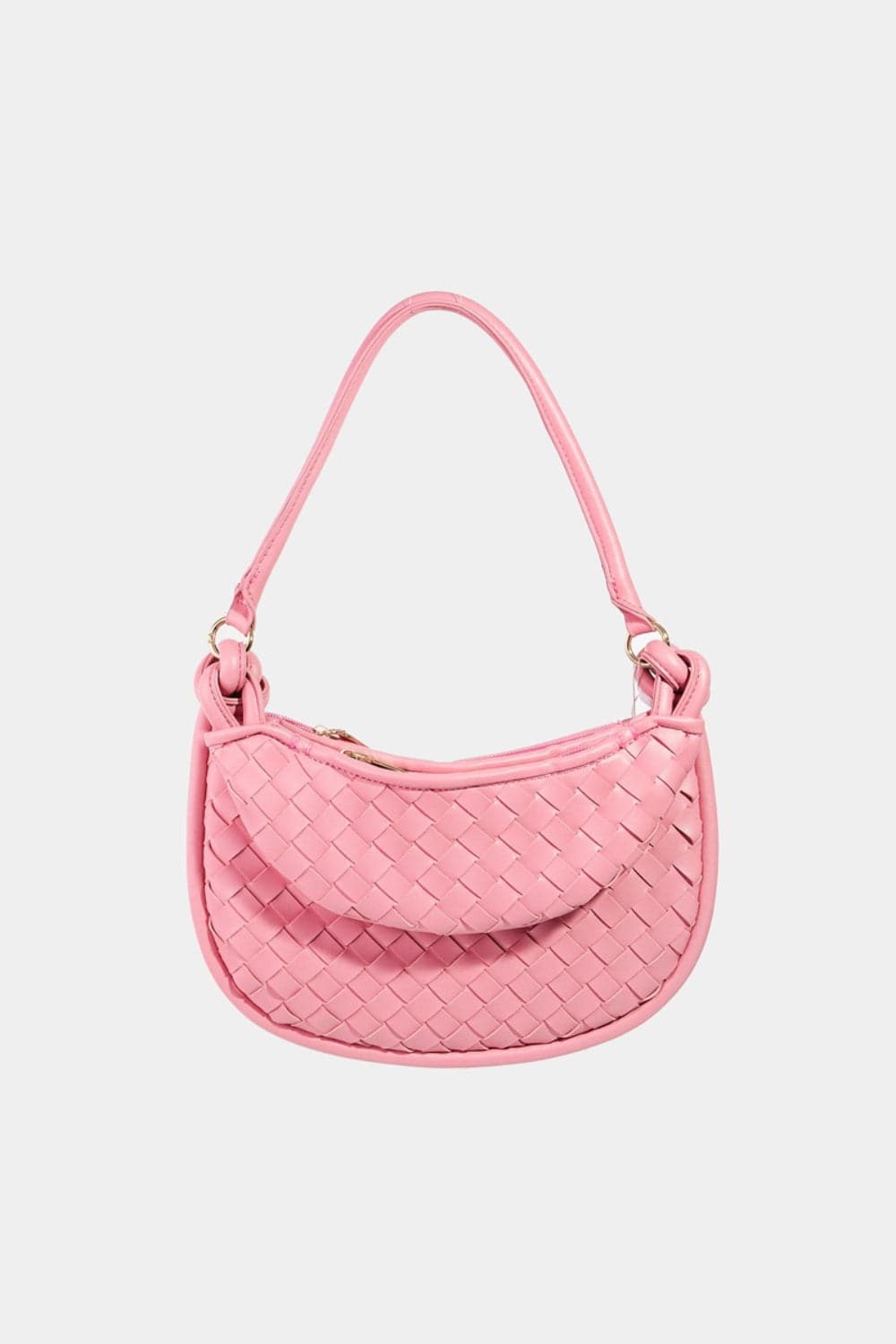 Fame half-moon woven handbag