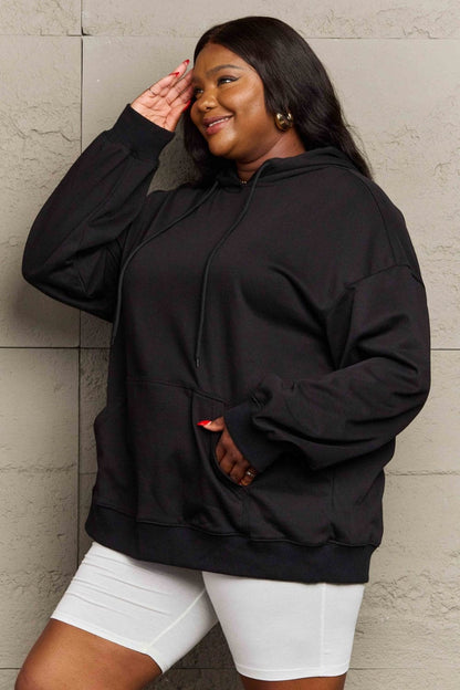 Ultimate comfort long sleeve drawstring hoodie