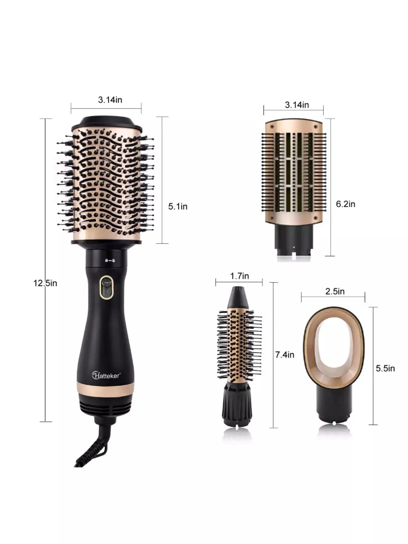 Multi-Functional Hot Air Brush Hair Dryer Simply Love
