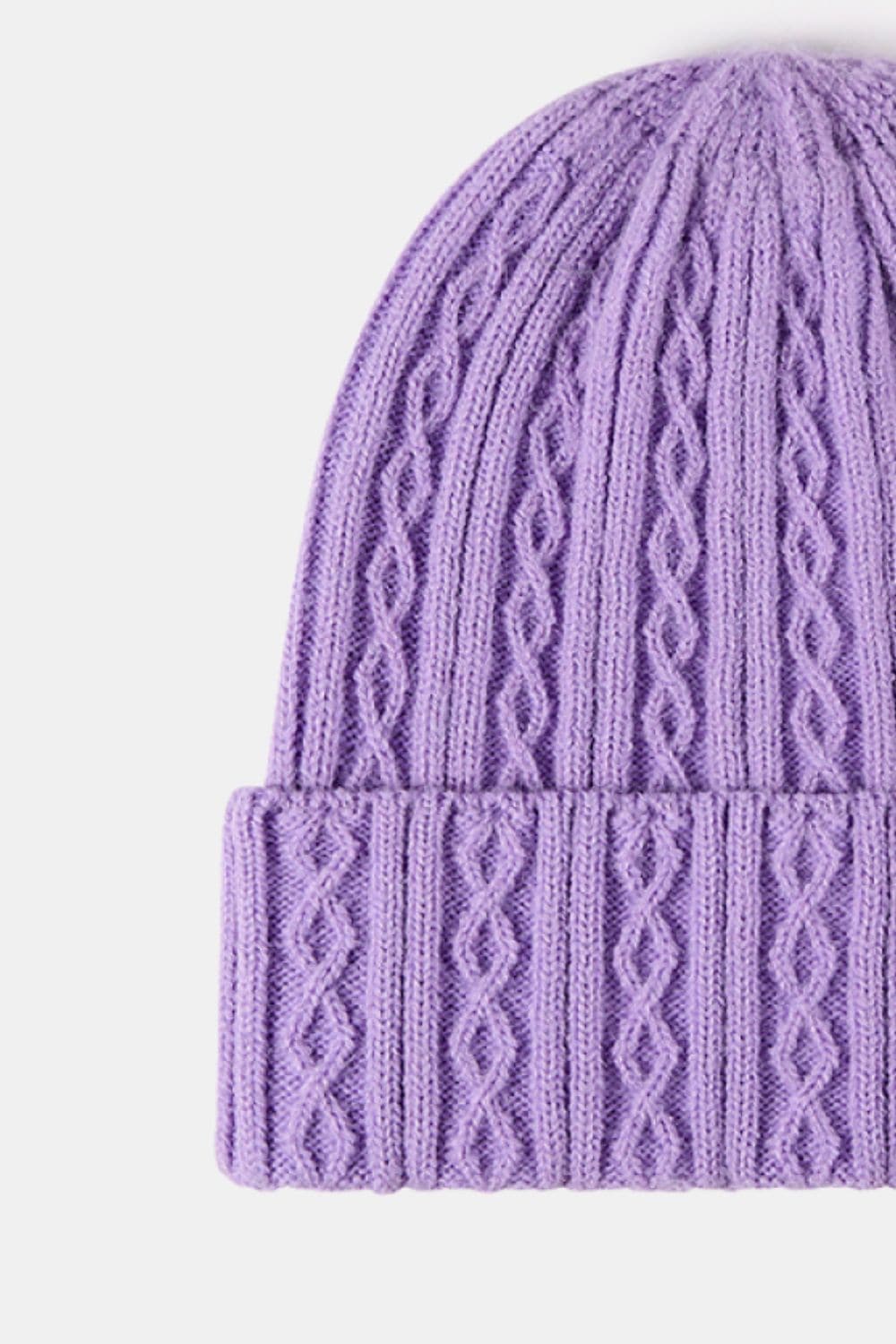 Mixed Knit Cuff Beanie.