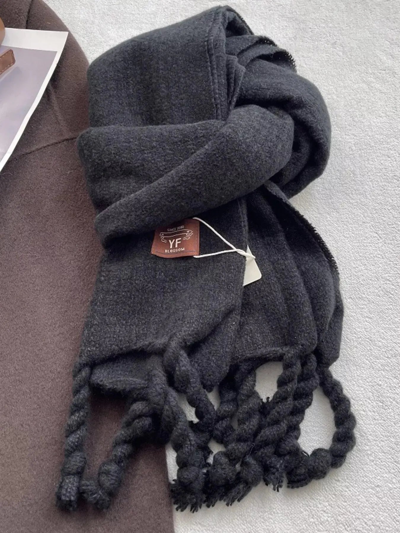 Knitted Tassel Scarf Simply Love