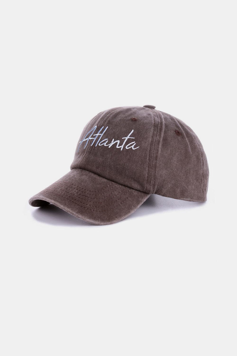 Zenana Washed ATLANTA Embroidered Baseball Cap.