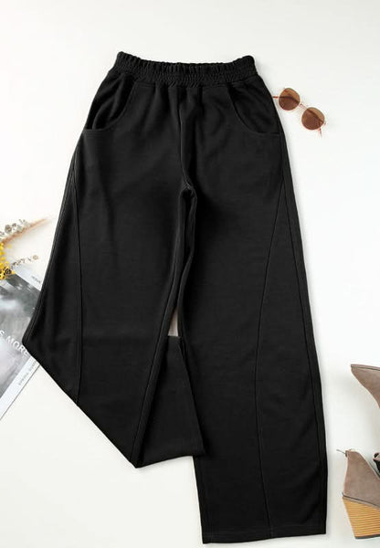 Cozy Pocketed Elastic-Waist Lounge Pants