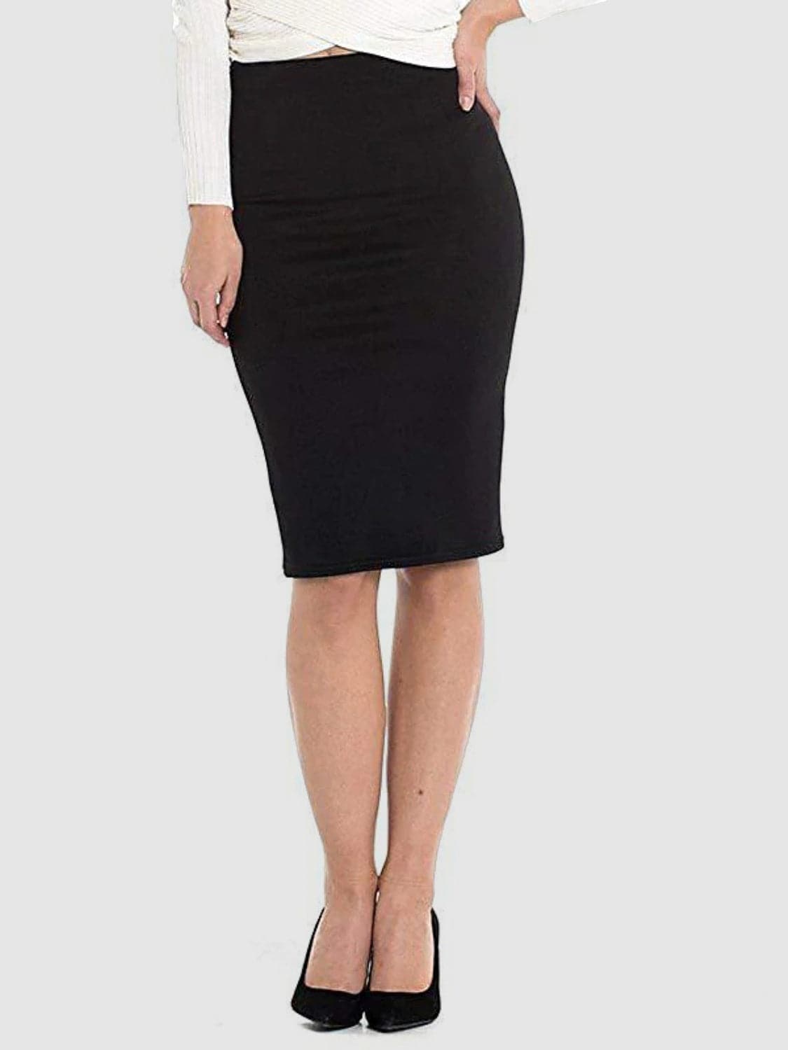 High Waist Wrap Skirt.