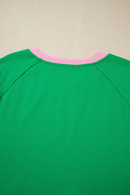 Simply Love: Two-Tone Crew Tee & Shorts Set