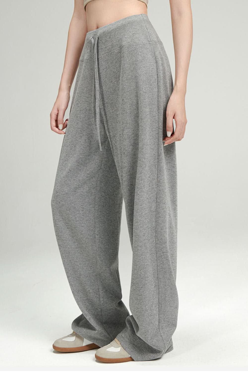 Essential Wide Leg Drawstring Trousers