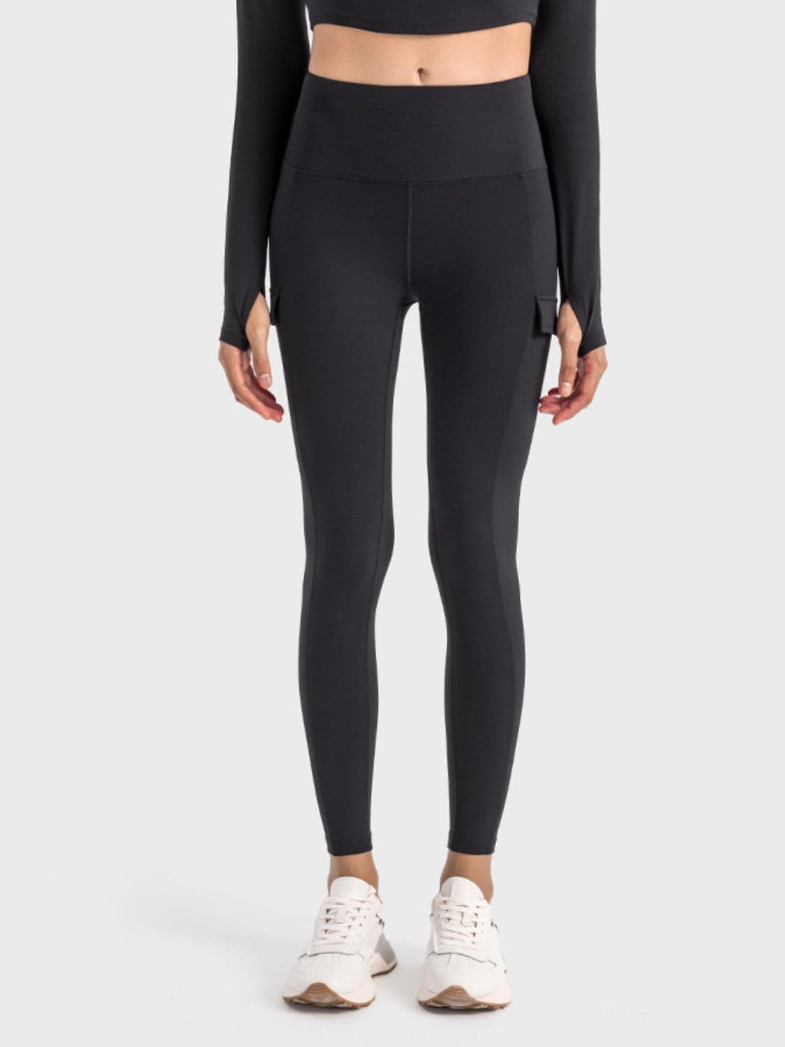 Wide Waistband Sports Leggings.