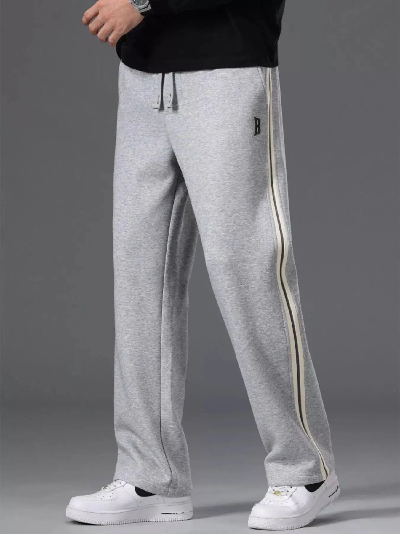 Men's Side Striped Casual Drawstring Pants Simply Love