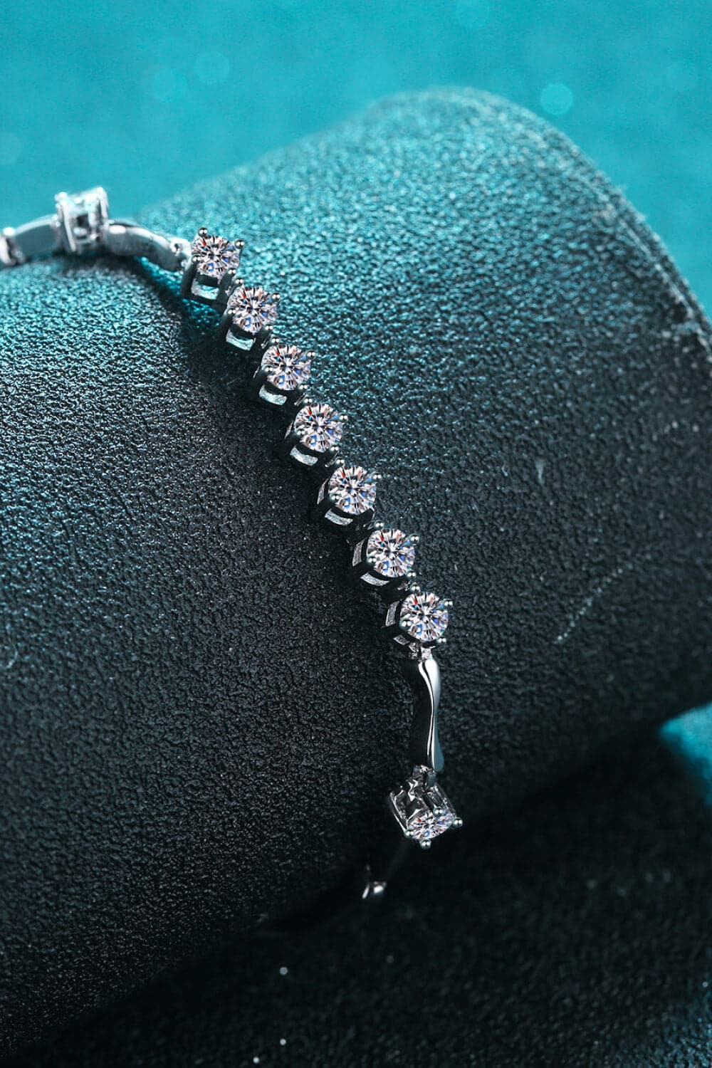 Moissanite 925 Sterling Silver Bracelet.