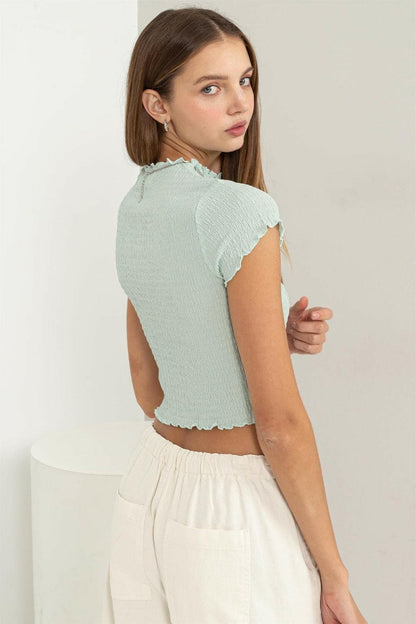 HYFVE Lettuce Hem Crop Top.