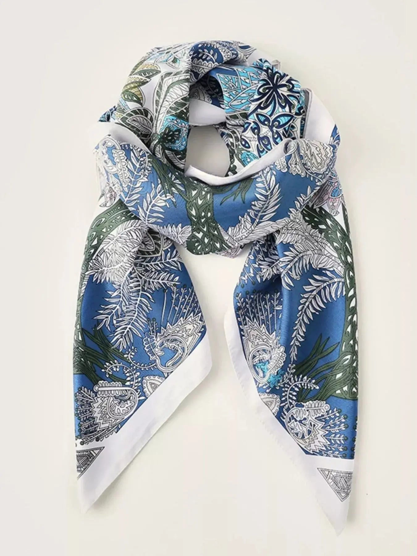 Floral Print Silk Scarf Simply Love