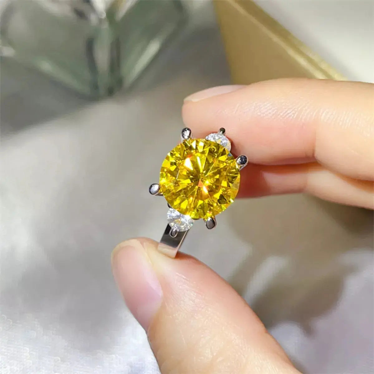 5 Carat Moissanite 925 Sterling Silver Ring Simply Love