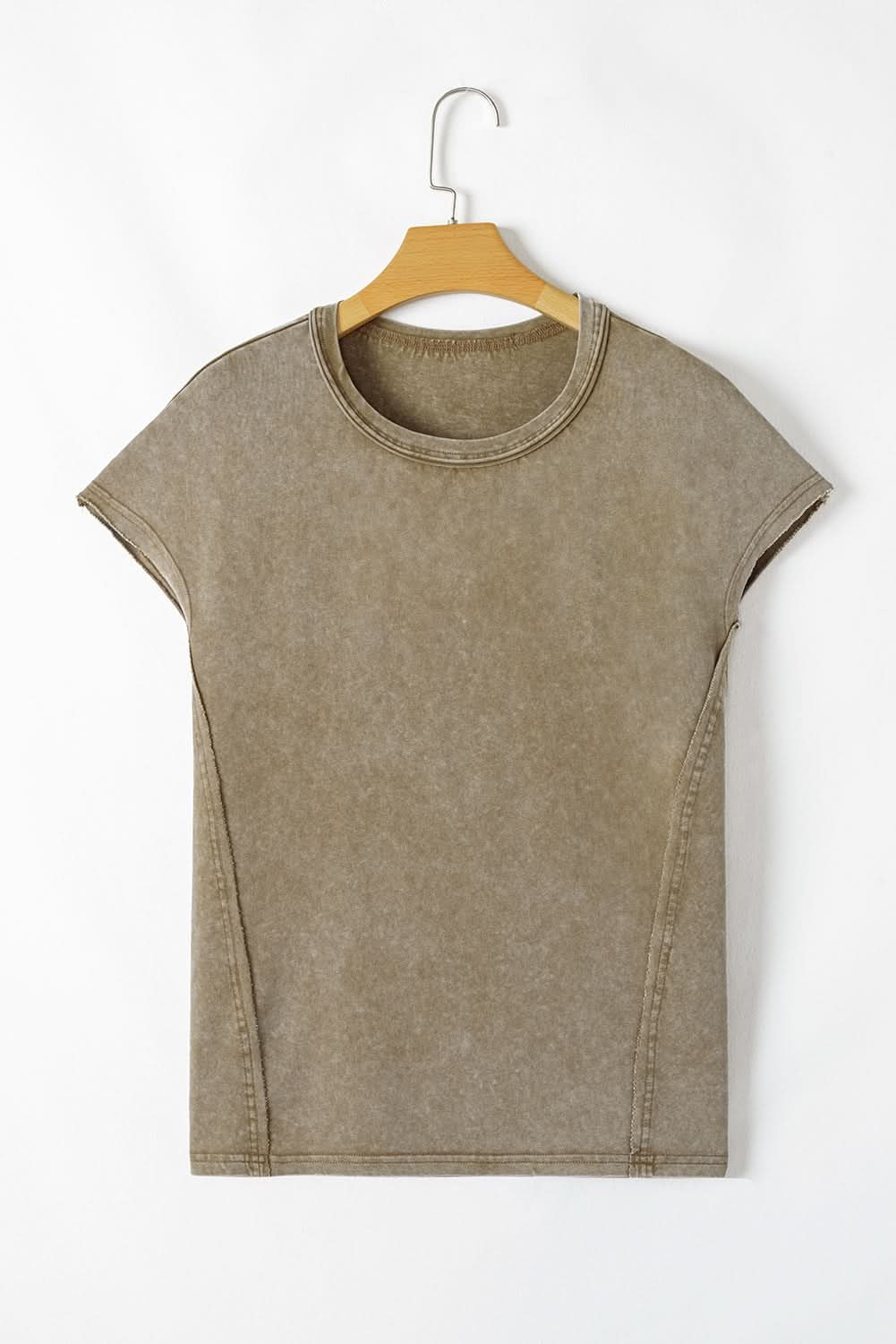 Sage Green Oversized Vintage Washed Dolman Sleeve Tee