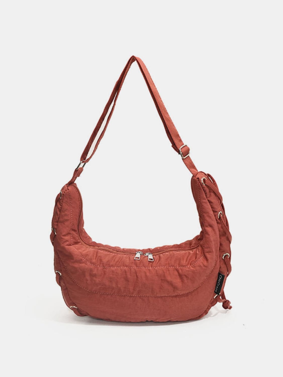 Large polyester crossbody bag