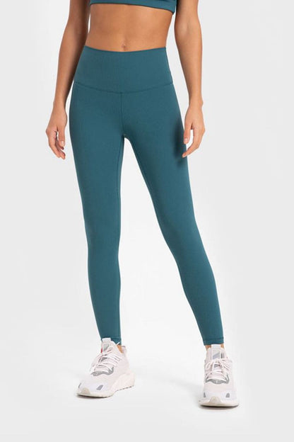 Highly Stretchy Wide Waistband Yoga Leggings.