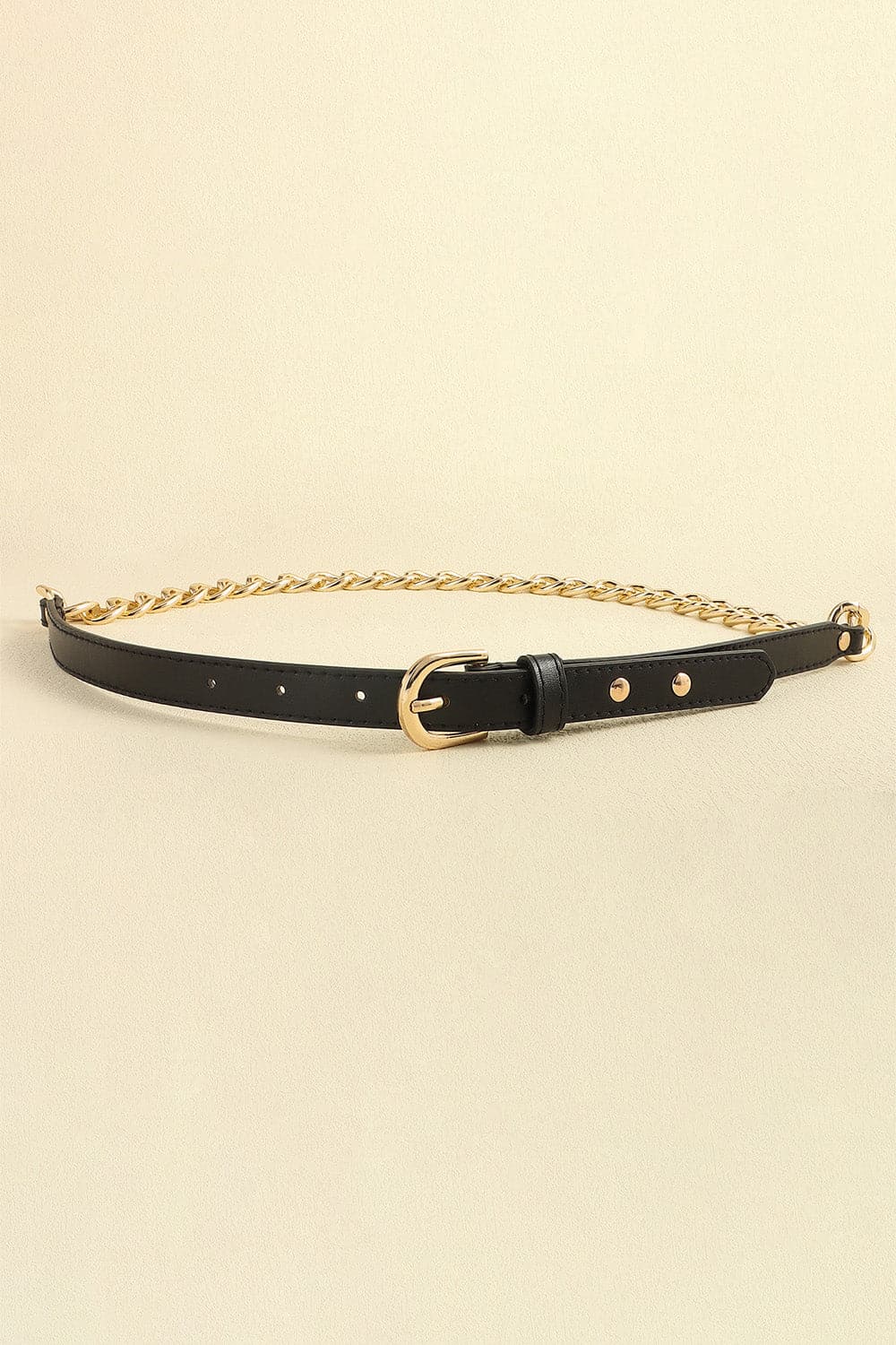 PU Leather Chain Belt.