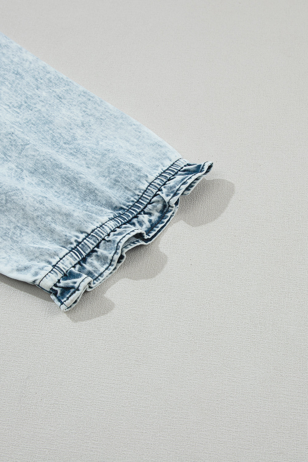 Zaylee Acid Wash Retro Half Sleeve Flared Denim Dress - Love Salve 