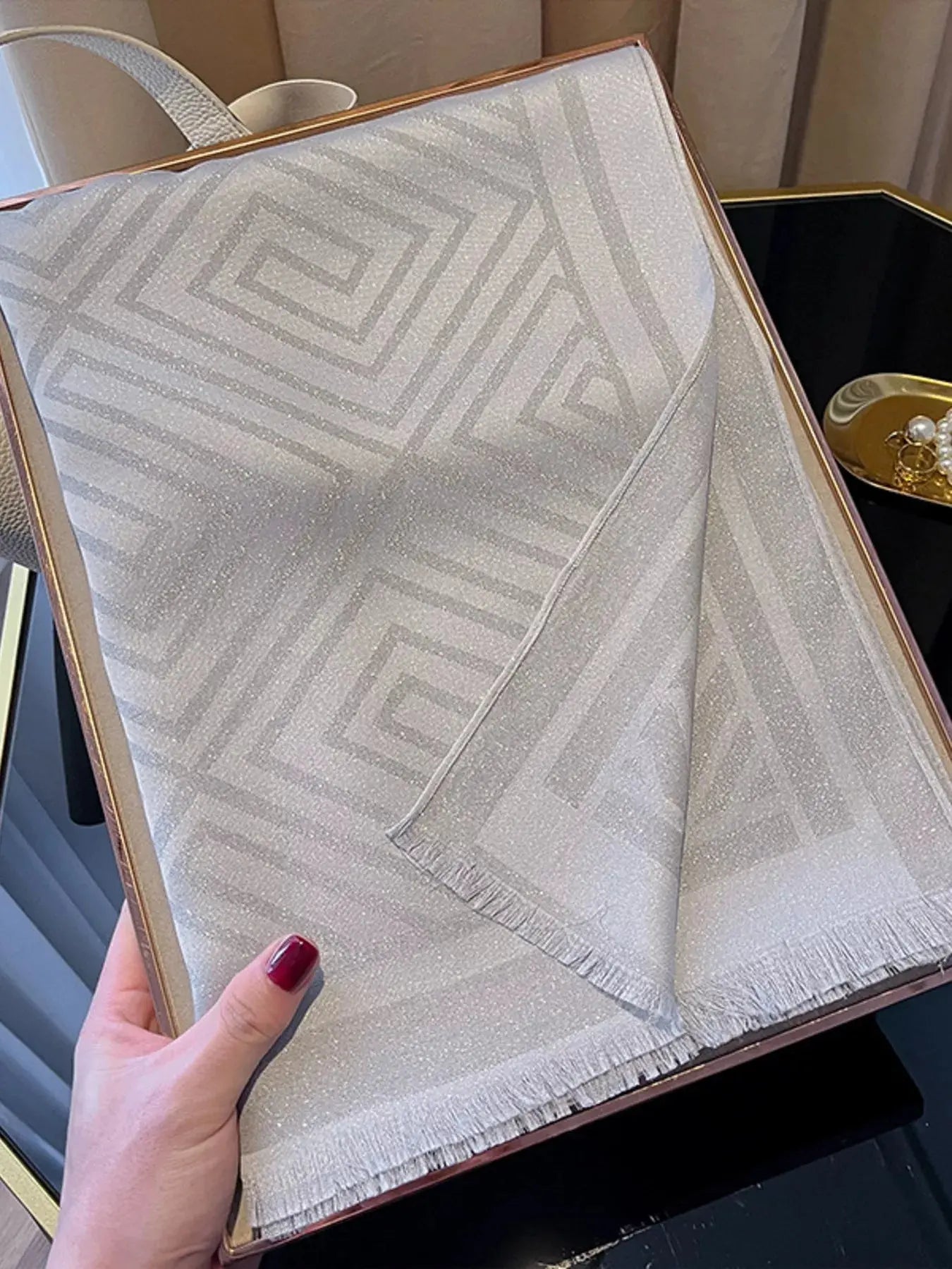 Raw Hem Lightweight Scarf Simply Love