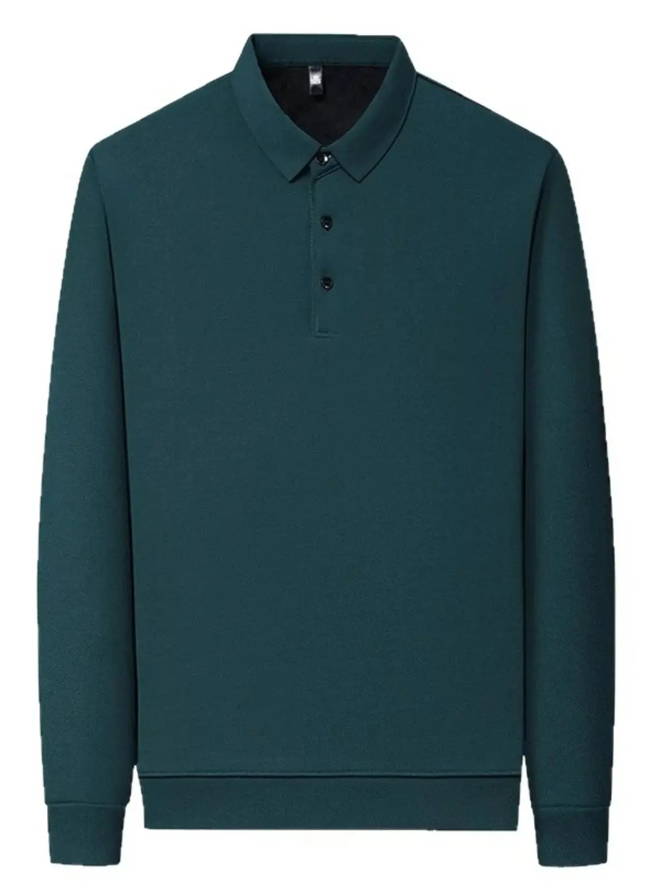 Men's Plus Size Classic Fit Long Sleeve Polo Simply Love