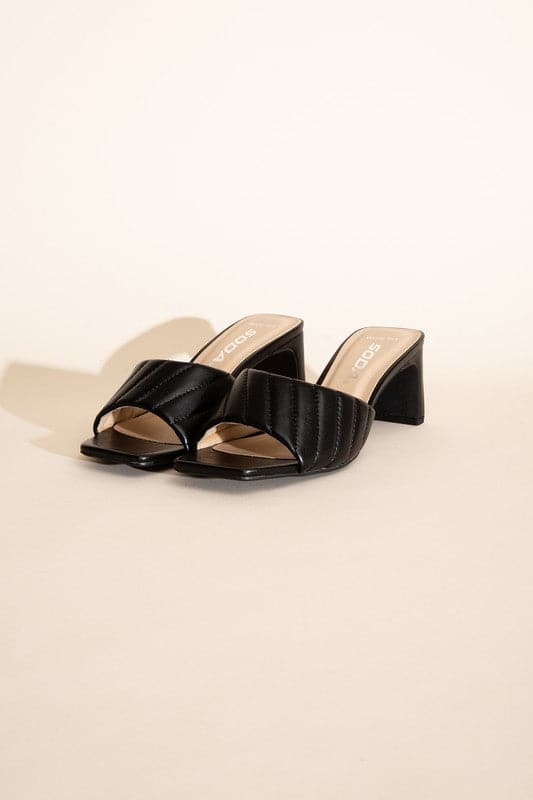 W-NINA Slide Mule Heels.