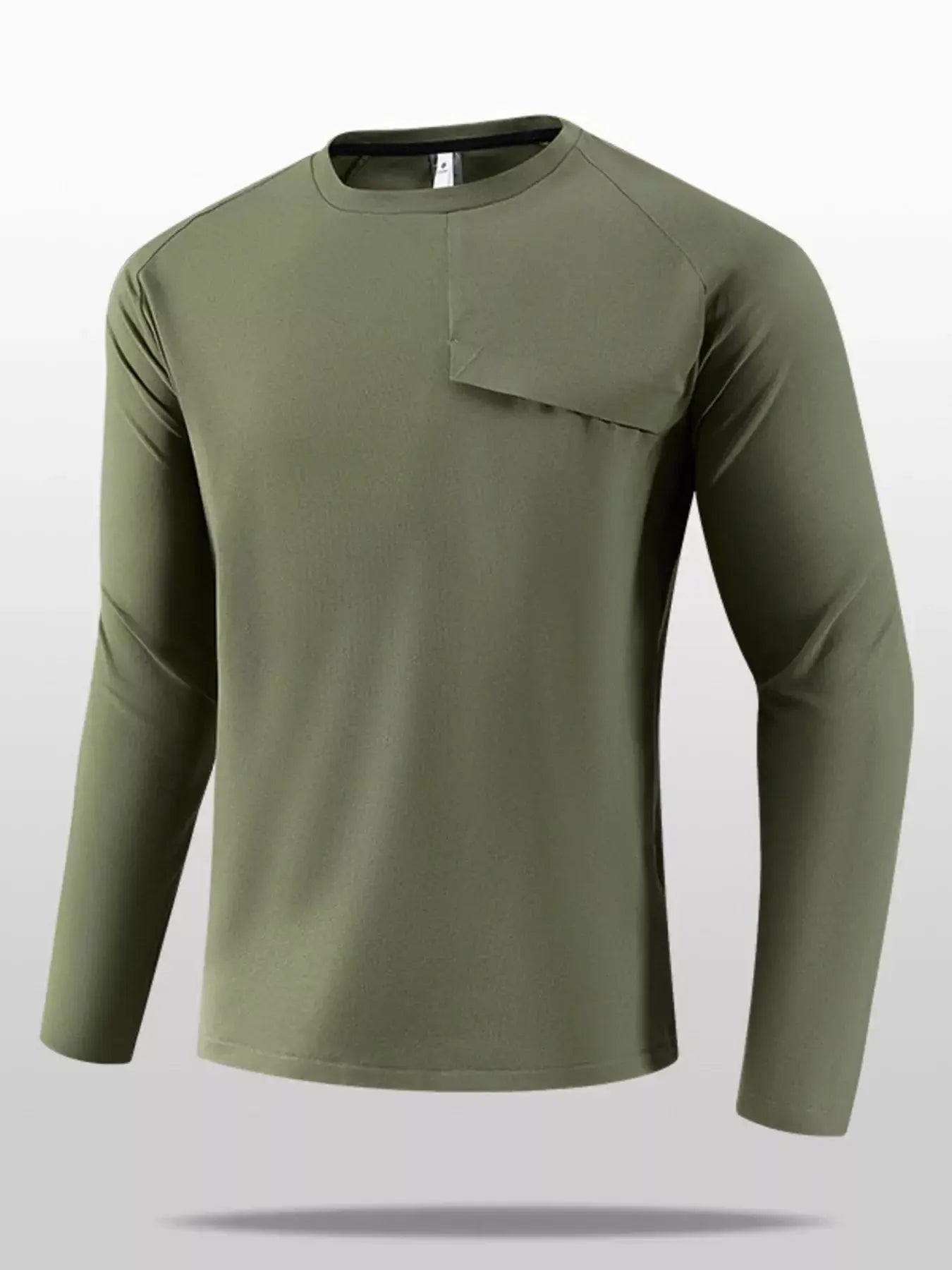 Men's Plus Size Long Sleeve T-Shirt with Pocket Simply Love