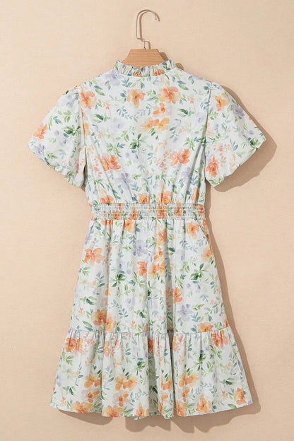 Simply Love: Puff Sleeve Frill Dress