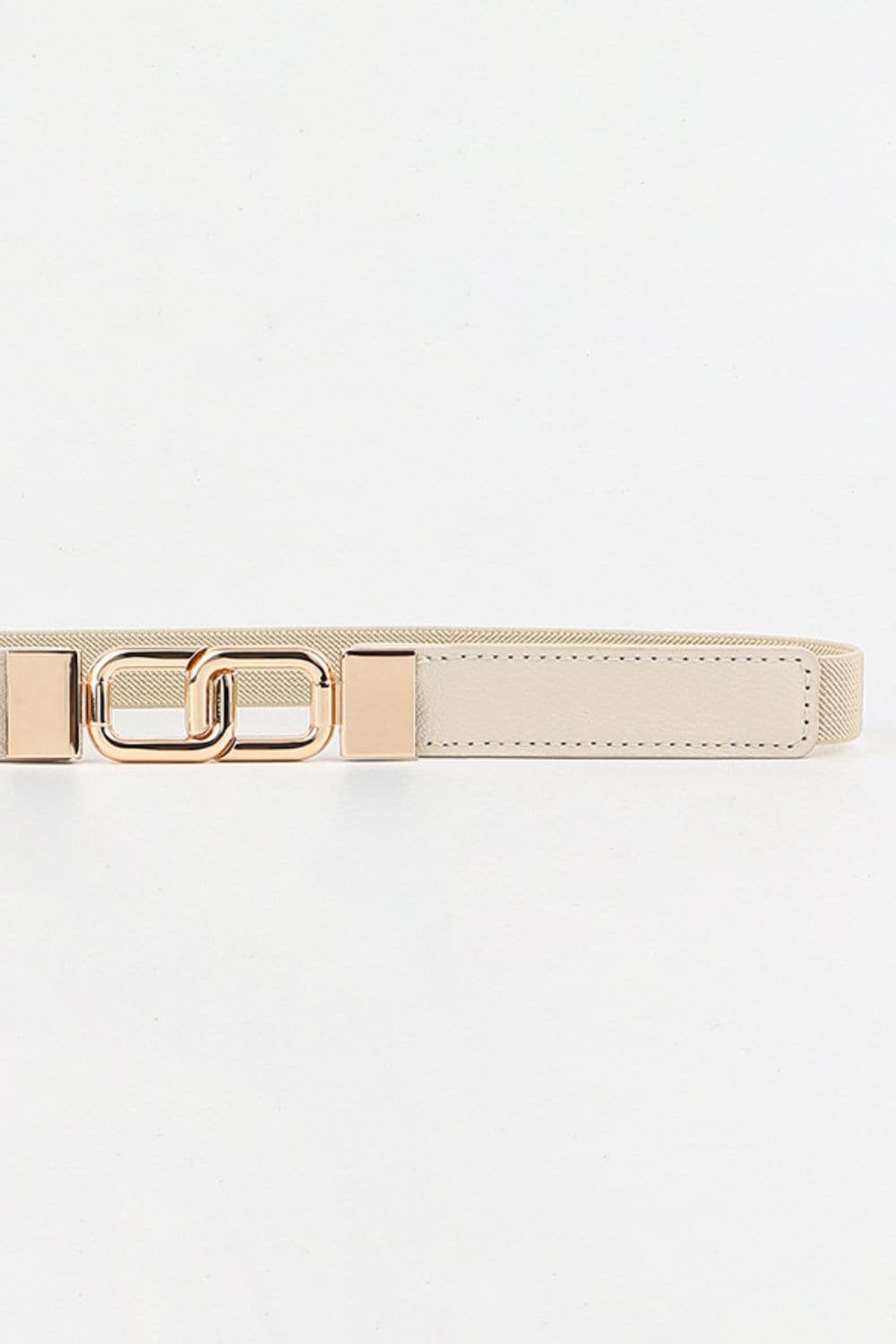 Geometric Double Buckle Elastic Belt.