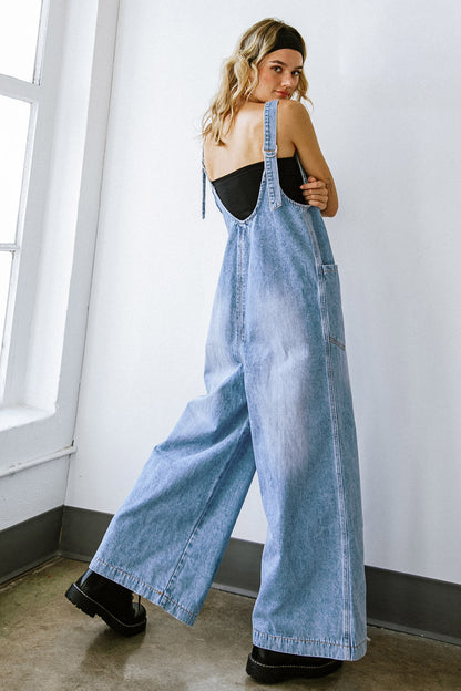 ALL YOUR REASONS DENIM JUMPSUIT