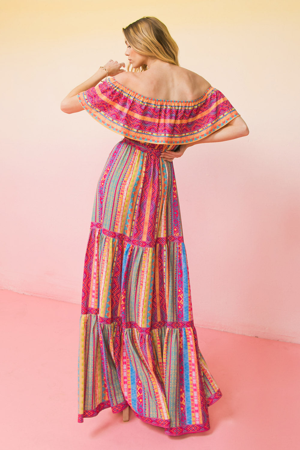 ISLAND EXPERIENCE WOVEN MAXI DRESS