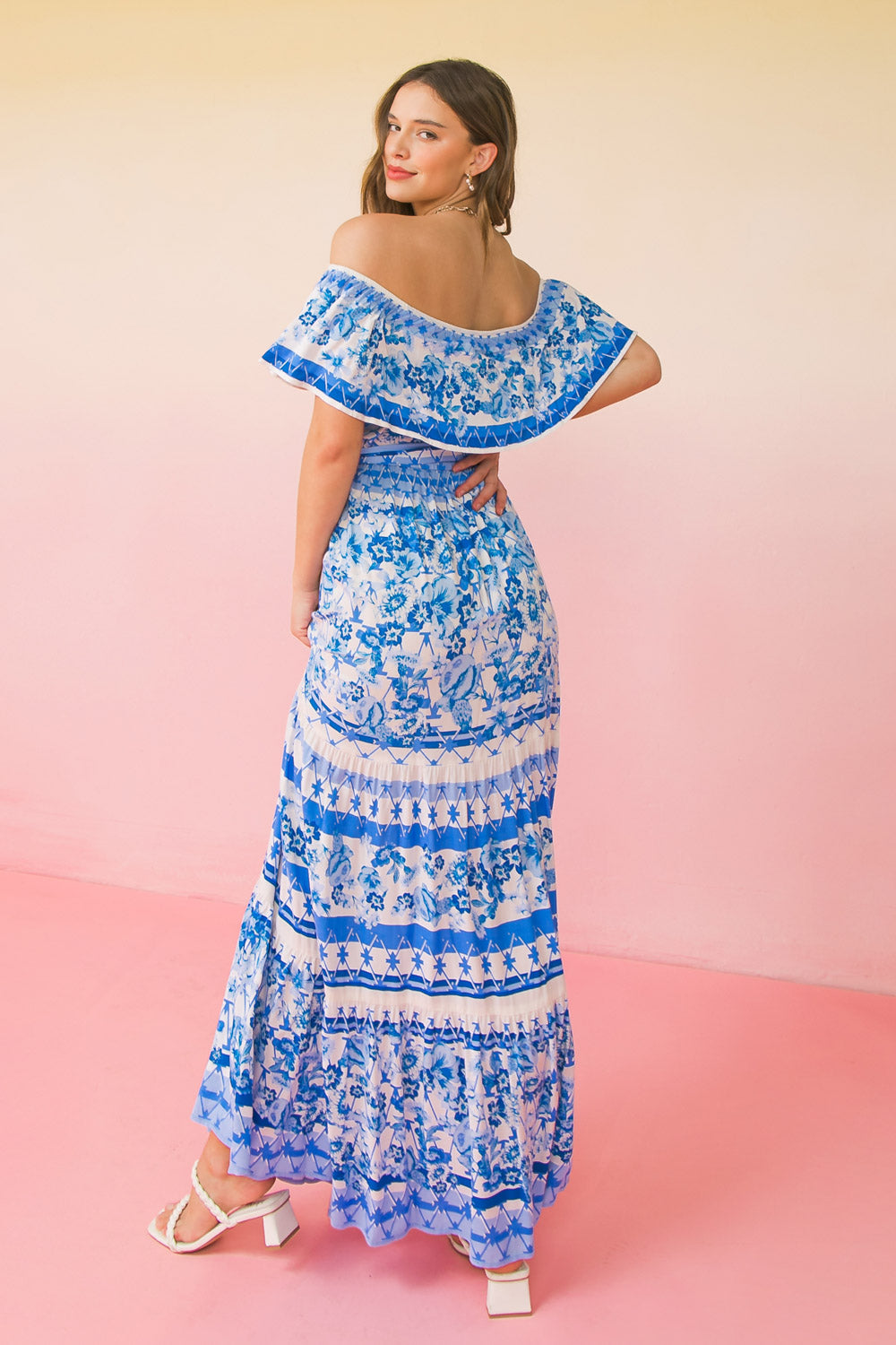 IN THE ARTIST'S GARDEN WOVEN MAXI DRESS