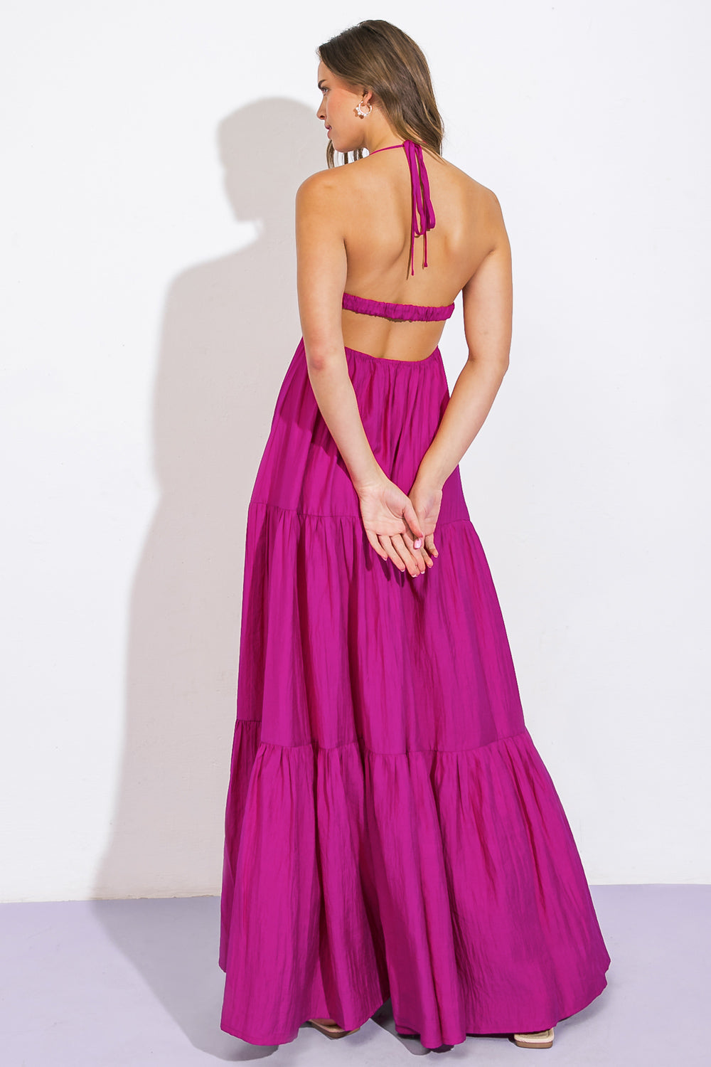 AFTER PARTY WOVEN MIDI DRESS Flying Tomato