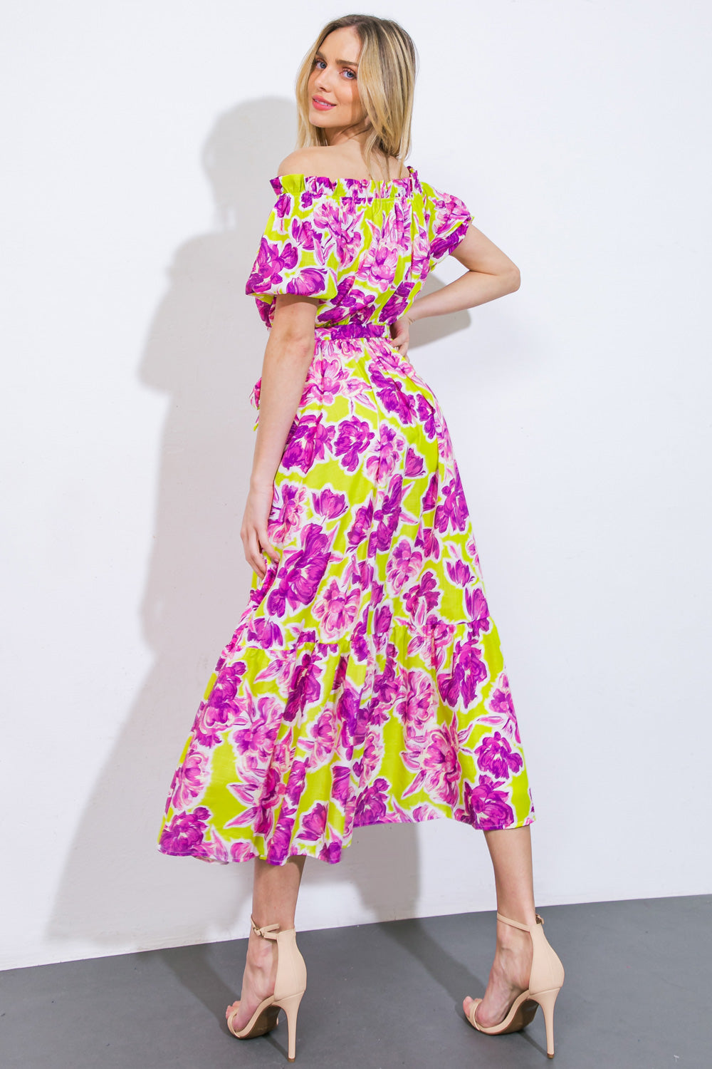 I'M IN CHARGE WOVEN MIDI DRESS Flying Tomato