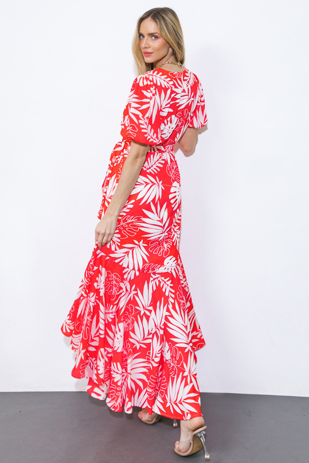 CRAZY IN LOVE WOVEN MIDI DRESS