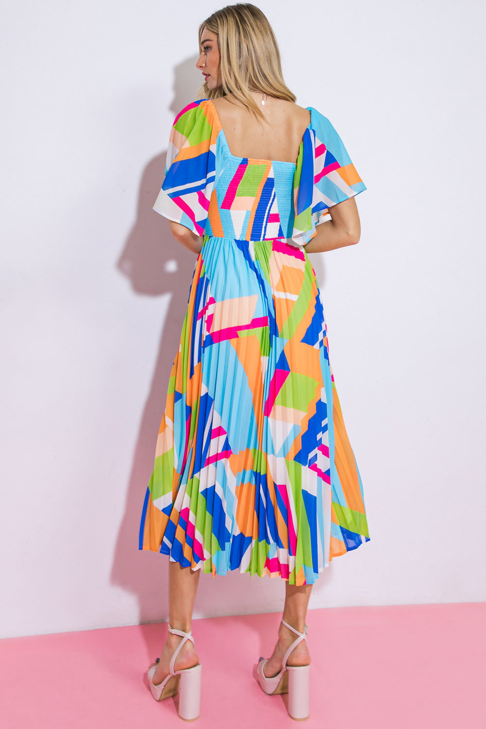 STILL IN TO YOU WOVEN MIDI DRESS Flying Tomato