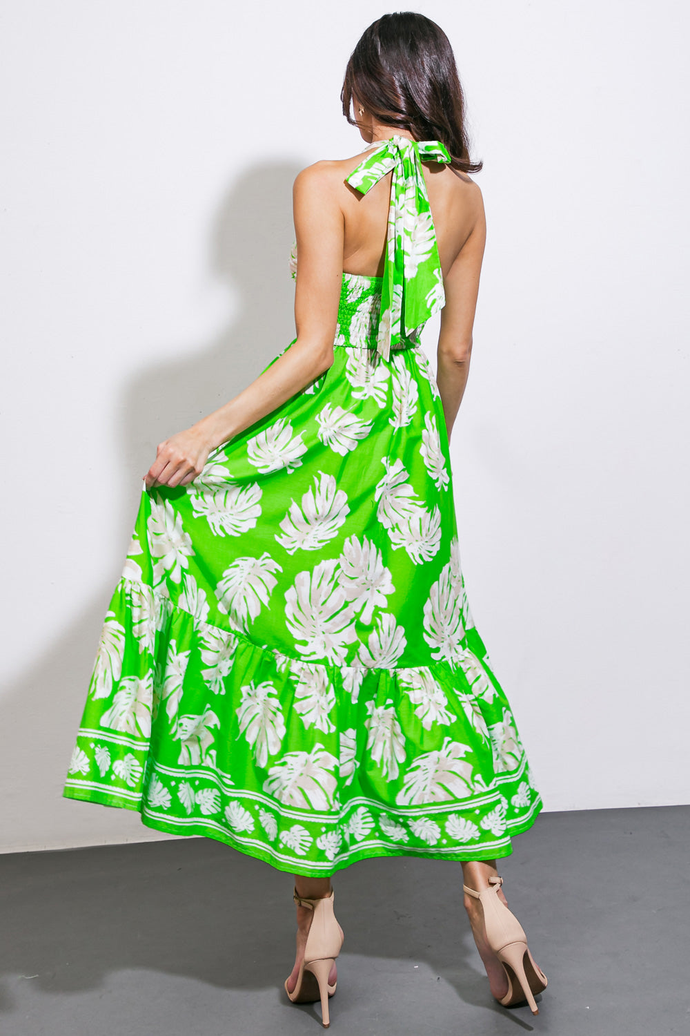 CAUSE A SCENE WOVEN MIDI DRESS Flying Tomato