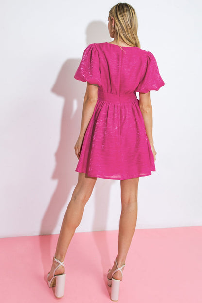 ALL IS CALM WOVEN MINI DRESS