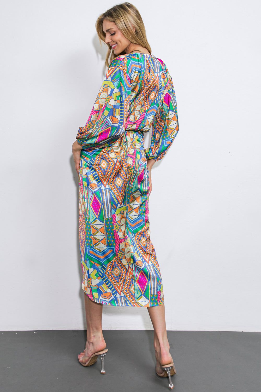 NOTHING'S CHANGED WOVEN MIDI DRESS Flying Tomato