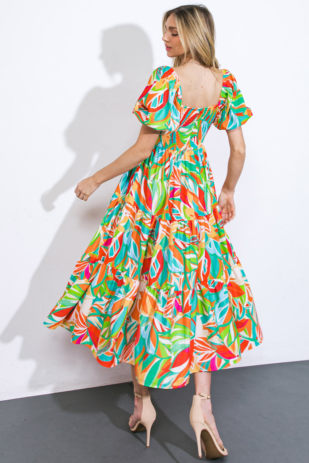LONG LOST LOVER WOVEN MIDI DRESS Flying Tomato