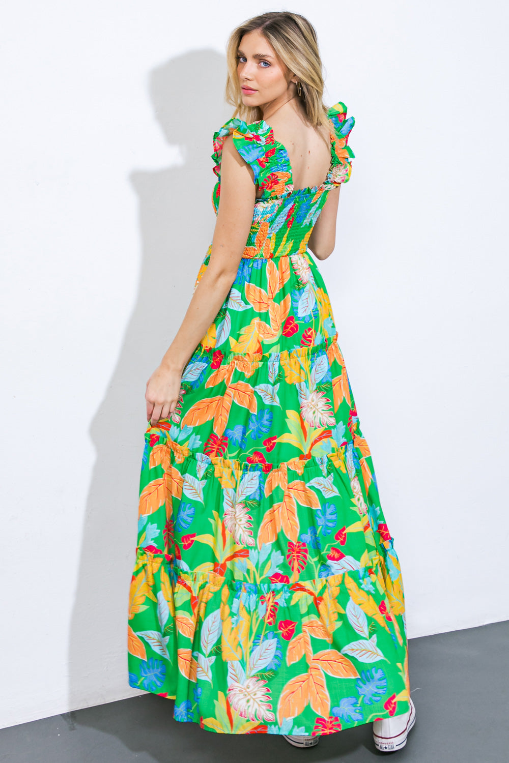 BEACH DATES WOVEN MAXI DRESS Flying Tomato