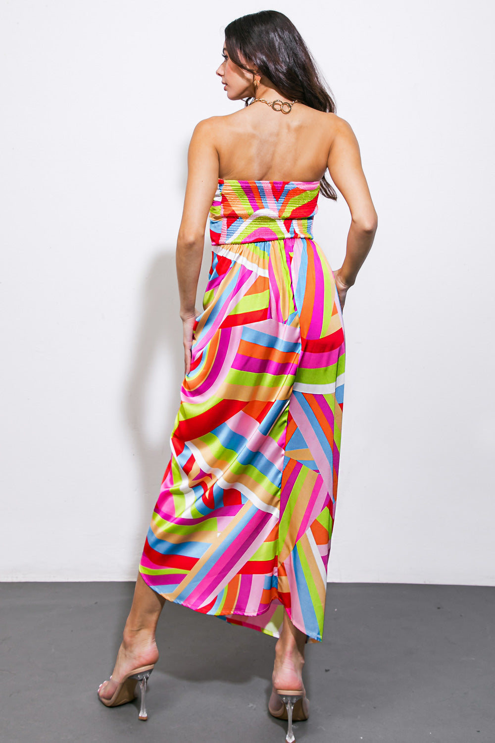 I'VE SEEN IT ALL WOVEN MIDI DRESS Flying Tomato