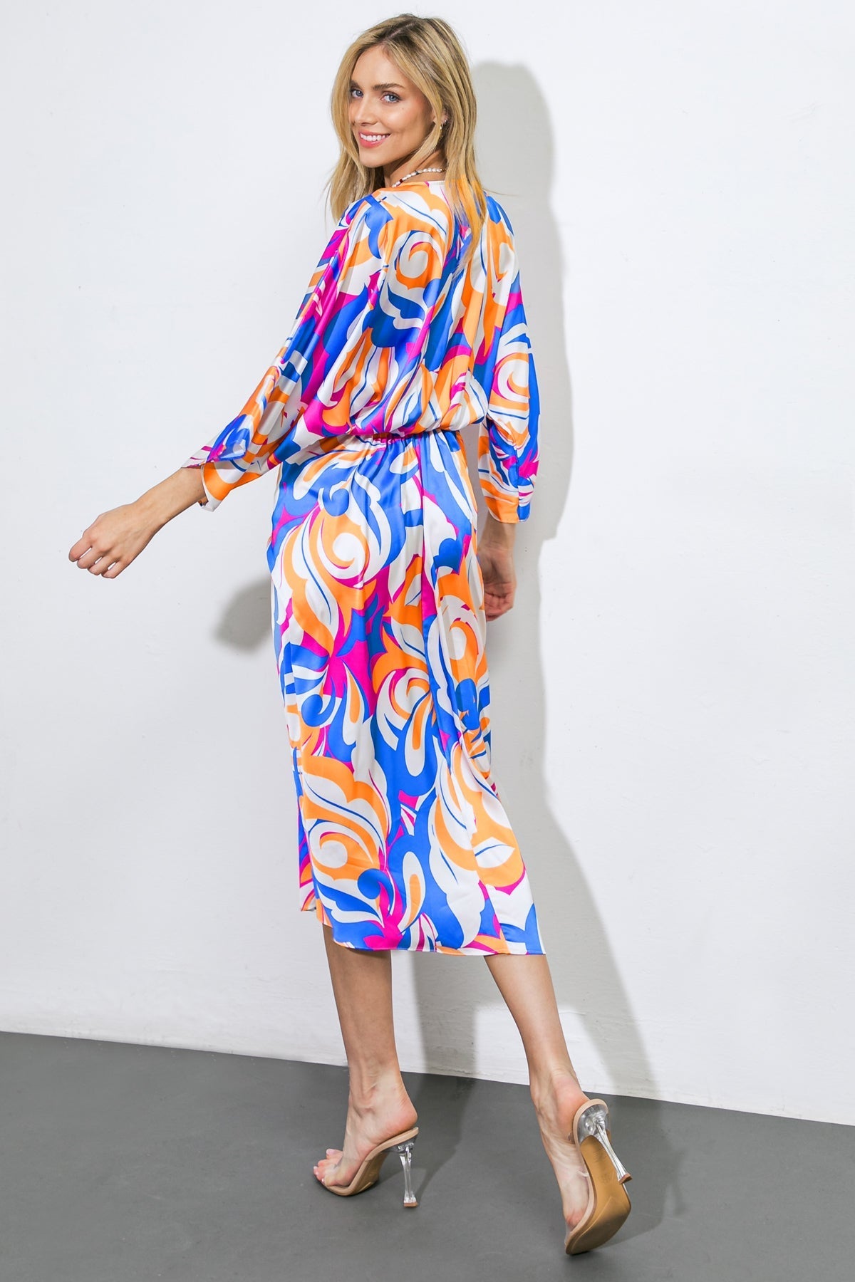 MORE TO SAY WOVEN MIDI DRESS Flying Tomato