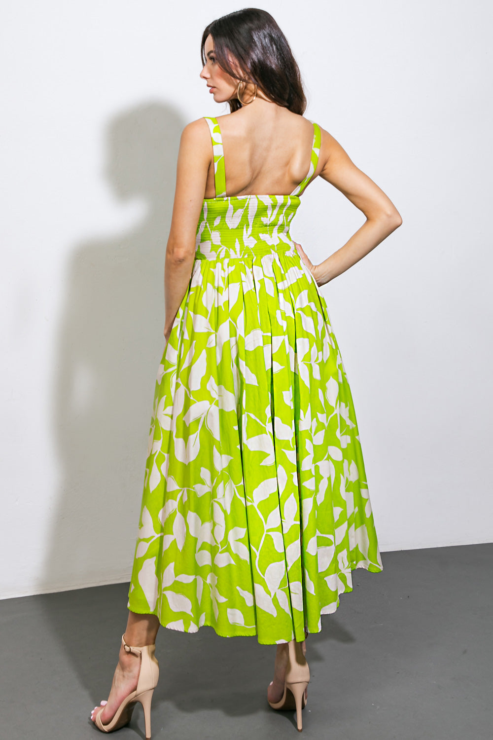 A PASSIONATE HEART WOVEN MIDI DRESS Flying Tomato